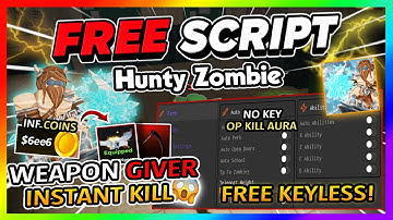 Hunty Zombie Script *NO KEY* - NEW UPDATE, AUTO RAID, AUTOFARM & More!