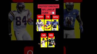 FASTEST NFL FANTASY LINEUP EVER #nflhistory #randymoss #bojackson