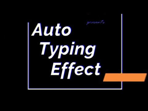 Auto typing effect using html, css and javascript #html #css #js #javascript