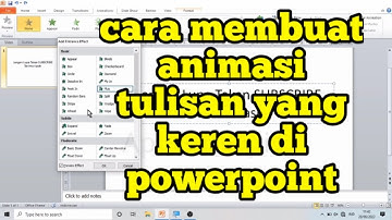 animasi tulisan power point keren !! Begini cara membuatnya