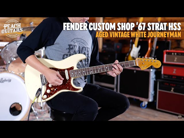 Электрогитара FENDER CUSTOM SHOP LIMITED EDITION '67 STRATOCASTER HSS JOURNEYMAN RELIC AGED VINTAGE WHITE