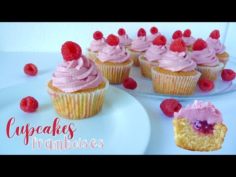 Vidéo: Cupcakes à La Crème Et Aux Framboises Fraîches