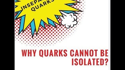 Quark Confinement Quarks Cannot be isolated.