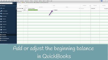 How to add or adjust the beginning balance in a bank account or credit card in QuickBooks
