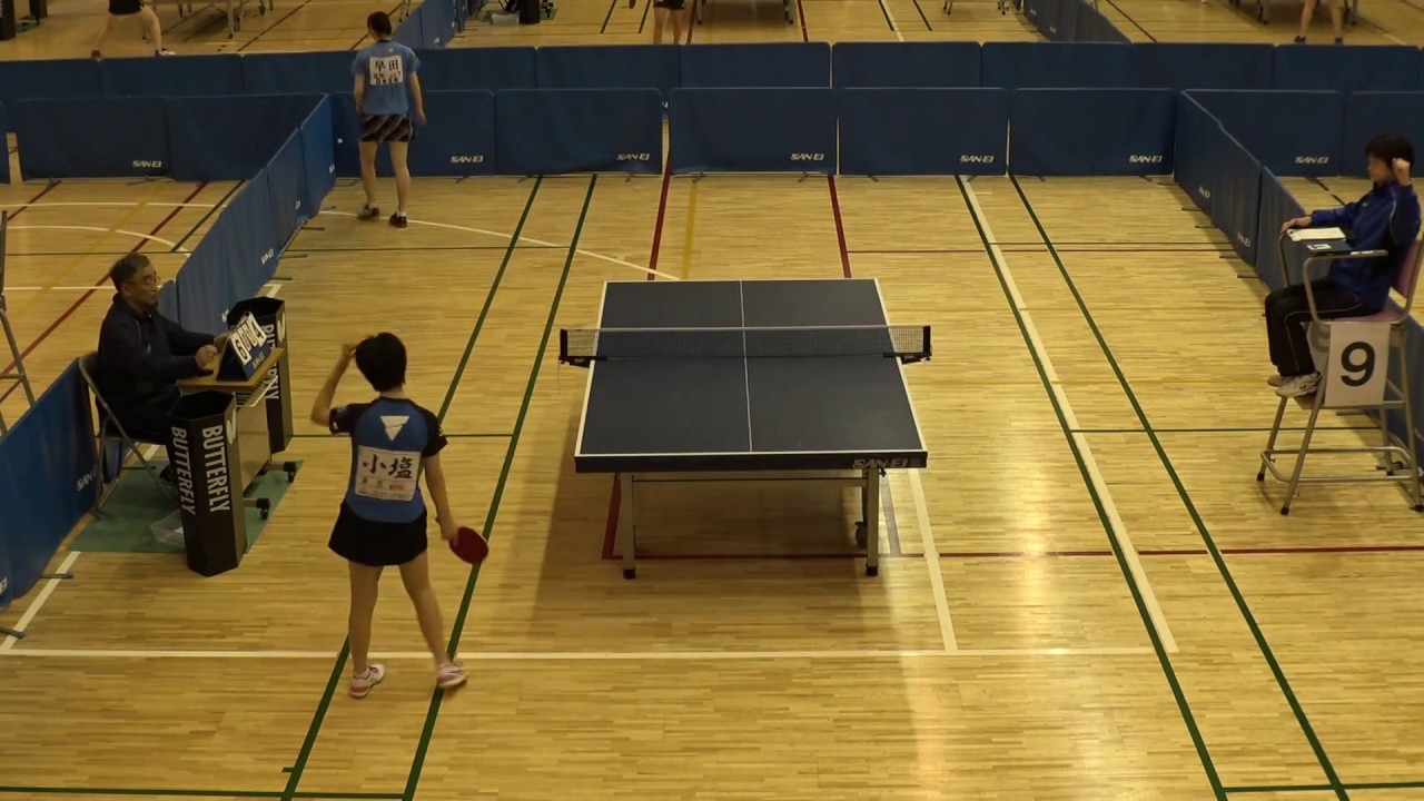 世界卓球19 女子代表1次選考会 Aリーグ 早田ひなvs小塩遥菜 Youtube