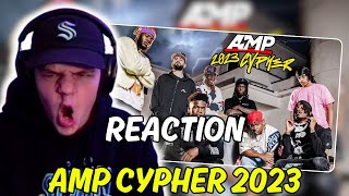 WHITE GUY REACTS to AMP CYPHER 2023!