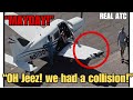 Shocking midair collision and miracle landing atc aviation