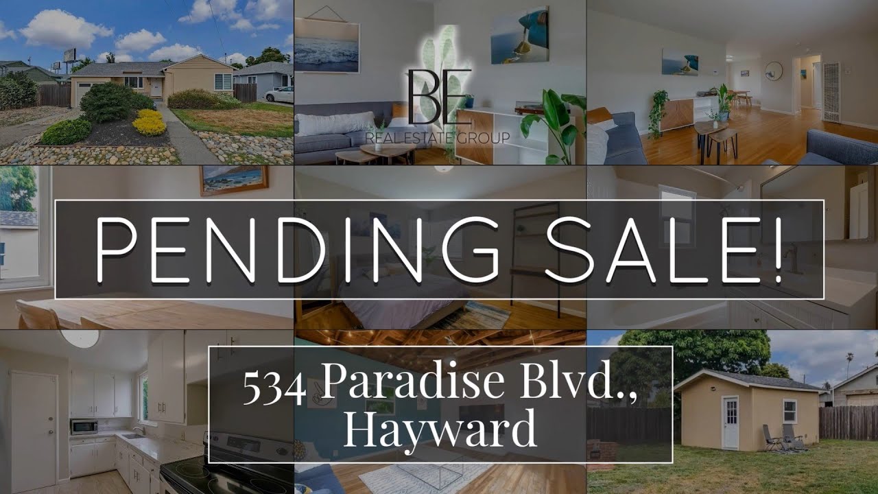 PENDING SALE! 534 Paradise Blvd , Hayward   SOLD IN 10 DAYS OVER ASKING PRICE!