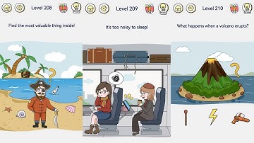 Brain Out 2 - Level 208, 209, 210 Gameplay Solution