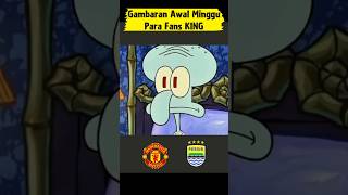 Expresi Para Fans King saat bangun tidur awal minggu ini  #funnyfootball #funny #sepakbola #football