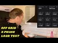 10kW off grid load test. Solax X3G4 hybridinverter in EPS mode.