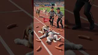 Dog cheat on running a race