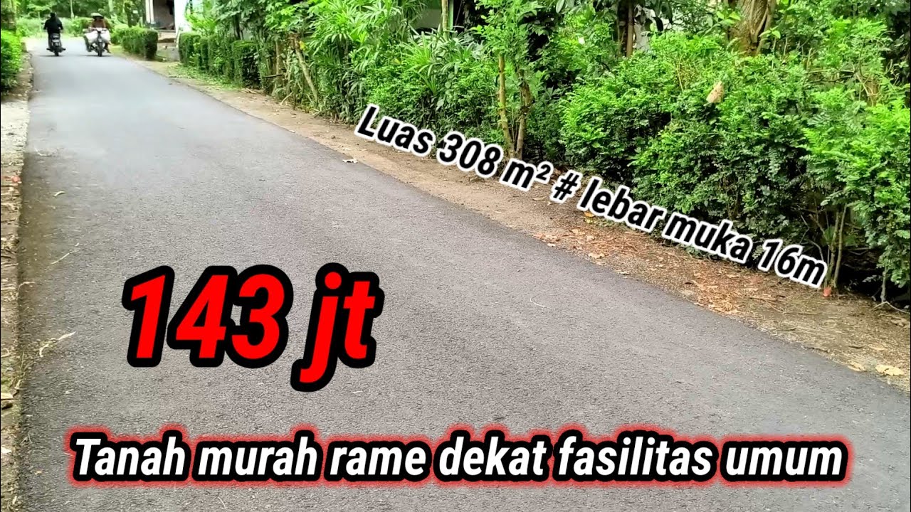 Tanah murah jalan hotmix dekat fasilitas umum