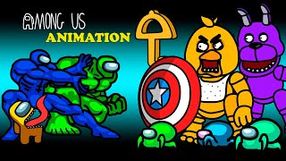 Among Us vs Freddy, Dalgona Candy &amp; Spider Zombies | Transformation into Superhero