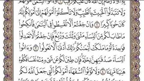 سورة النساء الشيخ ياسر الدوسري صفحة ٧٧