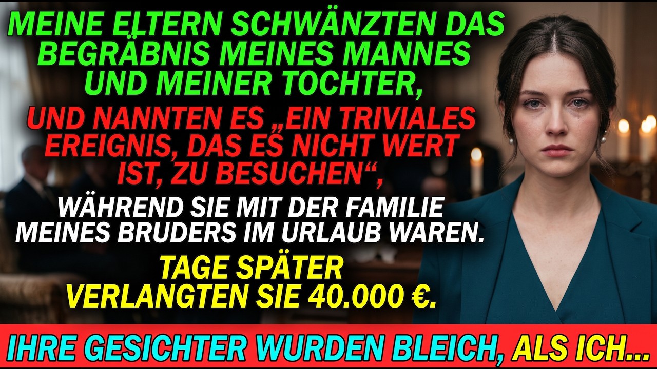 Meine Eltern nannten die Beerdigung meines Mannes eine Nebensache  Da strich ich sie aus der Familie