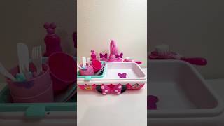 Satisfying with Unboxing & Review | Minnie Mouse’s Cute Pink Dishwashing Sink | ASMR Video #minnie