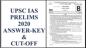 UPSC Prelims 2020: Question Paper Answer Key & Cut-Off || By Jatin Verma