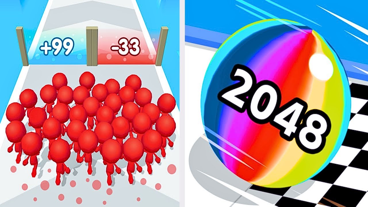 Ball Run 2048 Merge Number vs Count Masters Stickman Games🤑👈🫶👉🤑 ...