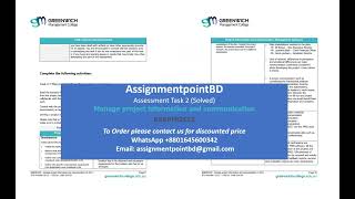 Celebrity Assessment Task 2 / Manage project information and communication BSBPMG535 (Solved) Wealth