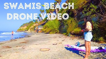 Swamis Beach from Above: Epic Drone Footage of California