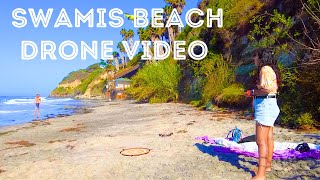 Swamis Beach from Above: Epic Drone Footage of California's Surfing Paradise