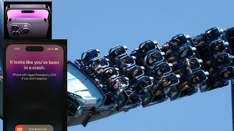 iPhone 14 Crash Detection Dials 911 on Roller Coasters.