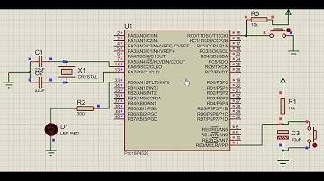 2 How To Read Input Switch By Using PIC18F4520,MPLAB,Proteus