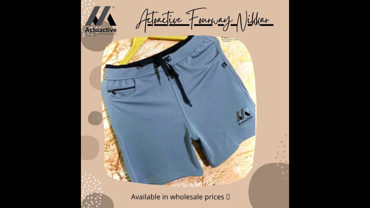 Fourway Lycra Fashionable short Pants For men's | Men's Fashion | Best for Gym, running.
