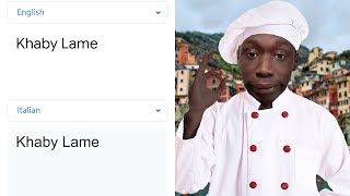 Khaby Lame in different languages meme