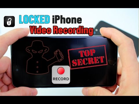 How to Record Video While iPhone is Locked No JAILBREAK iOS  - . (Glitch) UPDATE !