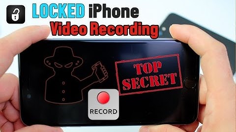 How to Record Video While iPhone is Locked No JAILBREAK iOS 10 - 10.3 (Glitch) UPDATE !