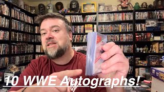 WWE Card Mailday 10 Autographs! Donruss Elite On Card Autos @WWE @panini 