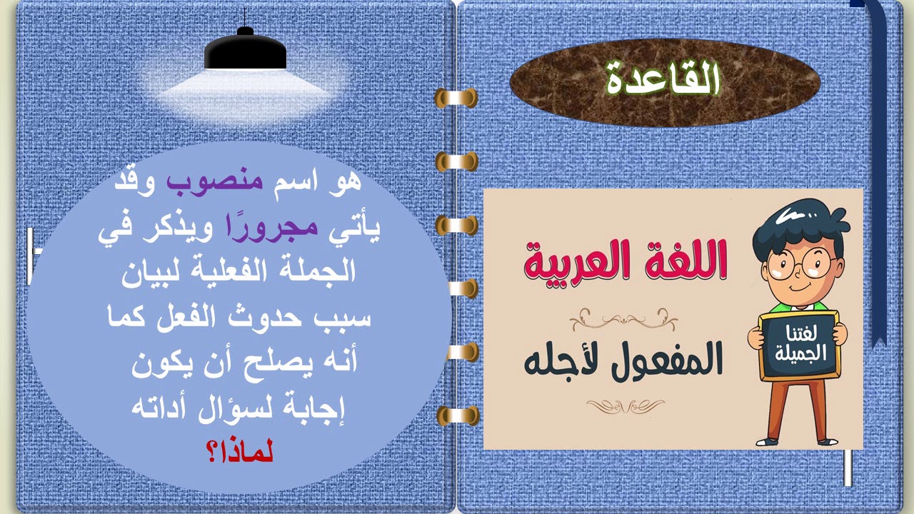 المفعول لأجله