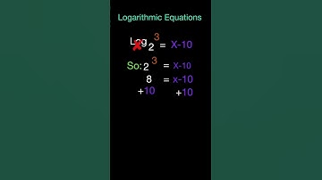 Solving logarithmic equations | How to solve logarithmic equations simply | log #shorts #logarithm