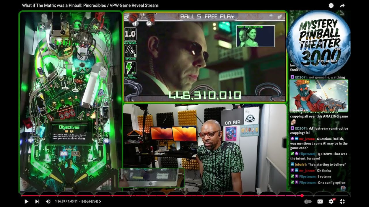 What if The Matrix was a Pinball: Pincredibles / VPW Game Reveal Stream