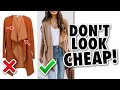 8 Ways Your Clothes Look CHEAP! *don’t wear this*