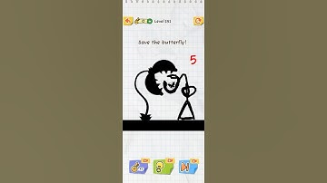 Draw 2 save 😂 ! can I save him 🤣 Level 151 Save The Butterfly 😂 #puzzlegames​ #puzzle​ #shorts​