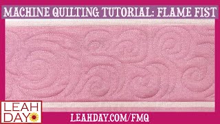 Machine Quilting Flame Fist Edge-to-Edge on an Evolution Hoop Frame