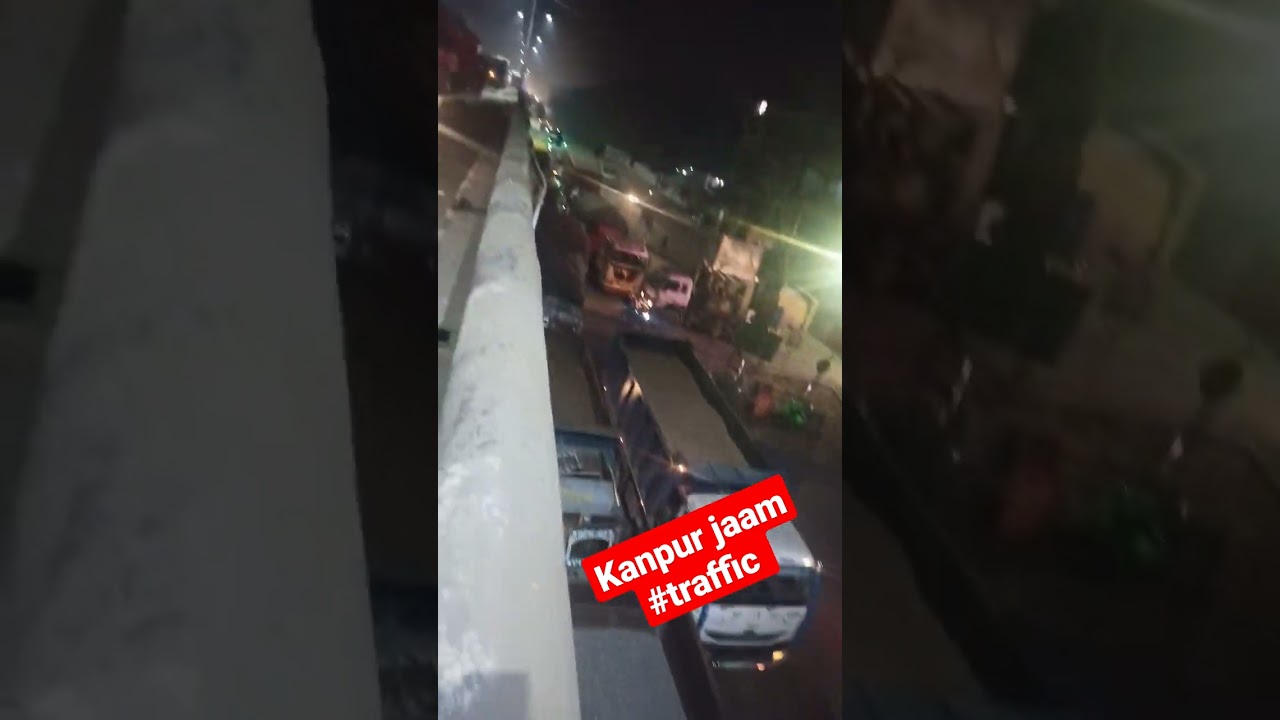 kanpur traffic jam in kanpur flyover 