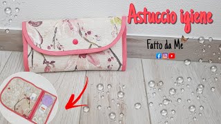 Astuccio con asciugamano (porta spazzolìno/dentifricio) - Cactus senape