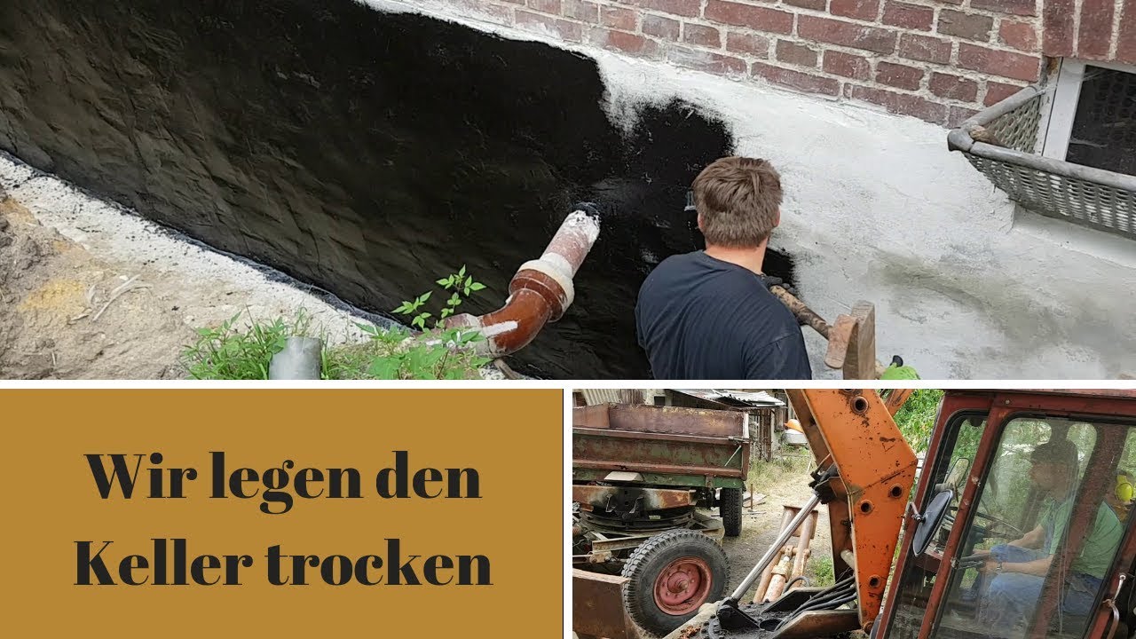 Der Keller wird regenfest Drainage legen Vertikalsperre II unser Traum vom Eigenheim YouTube Der Keller wird regenfest Drainage legen Vertikalsperre II unser Traum vom Eigenheim YouTube