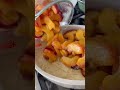 The BEST homemade peach cobbler🍑🍨 Recipe link in comments! #peaches #baking #recipe