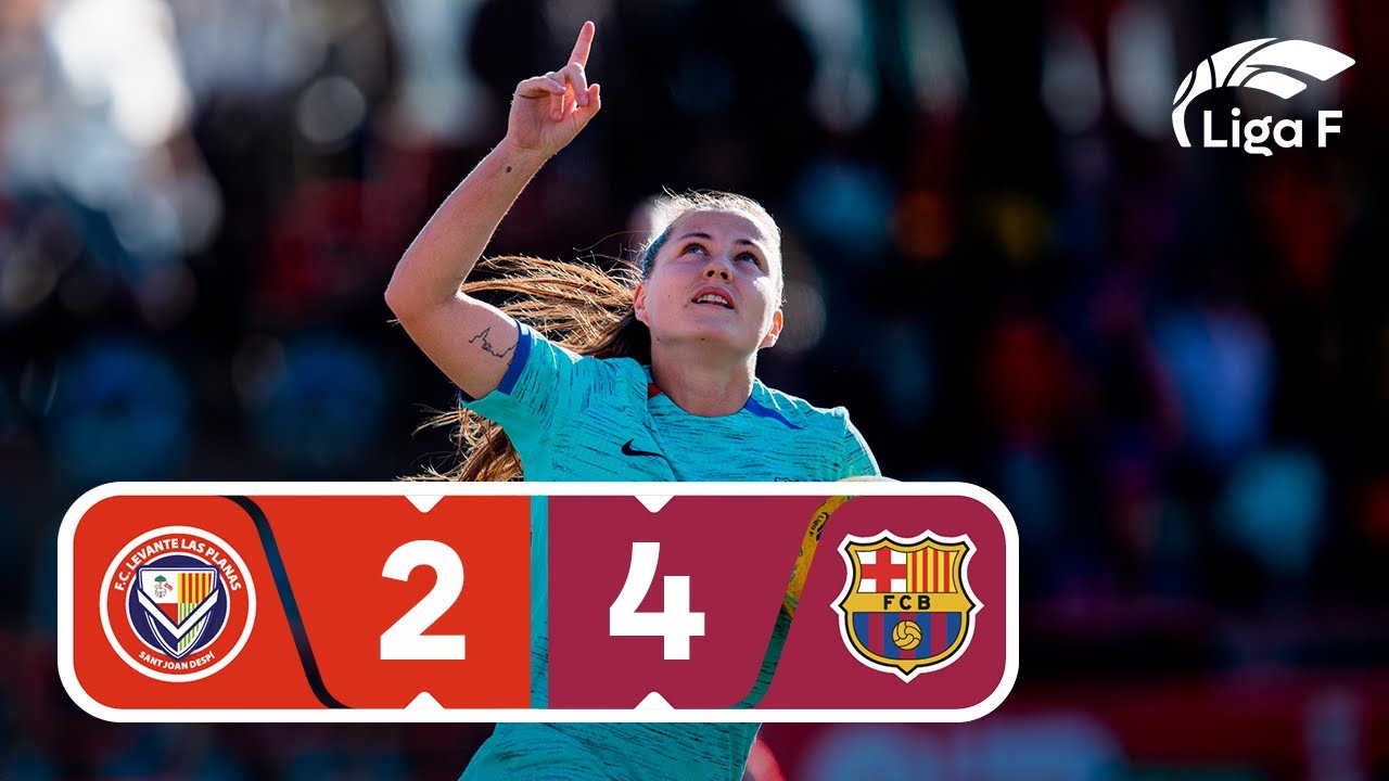 Resumen del FC Levante Las Planas vs FC Barcelona | Jornada 24 | Liga F ...