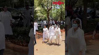 Janhvi Kapoor, Khushi Kapoor & Shikhar Pahariyas Arrival At Nirmal Kapoors Funeral