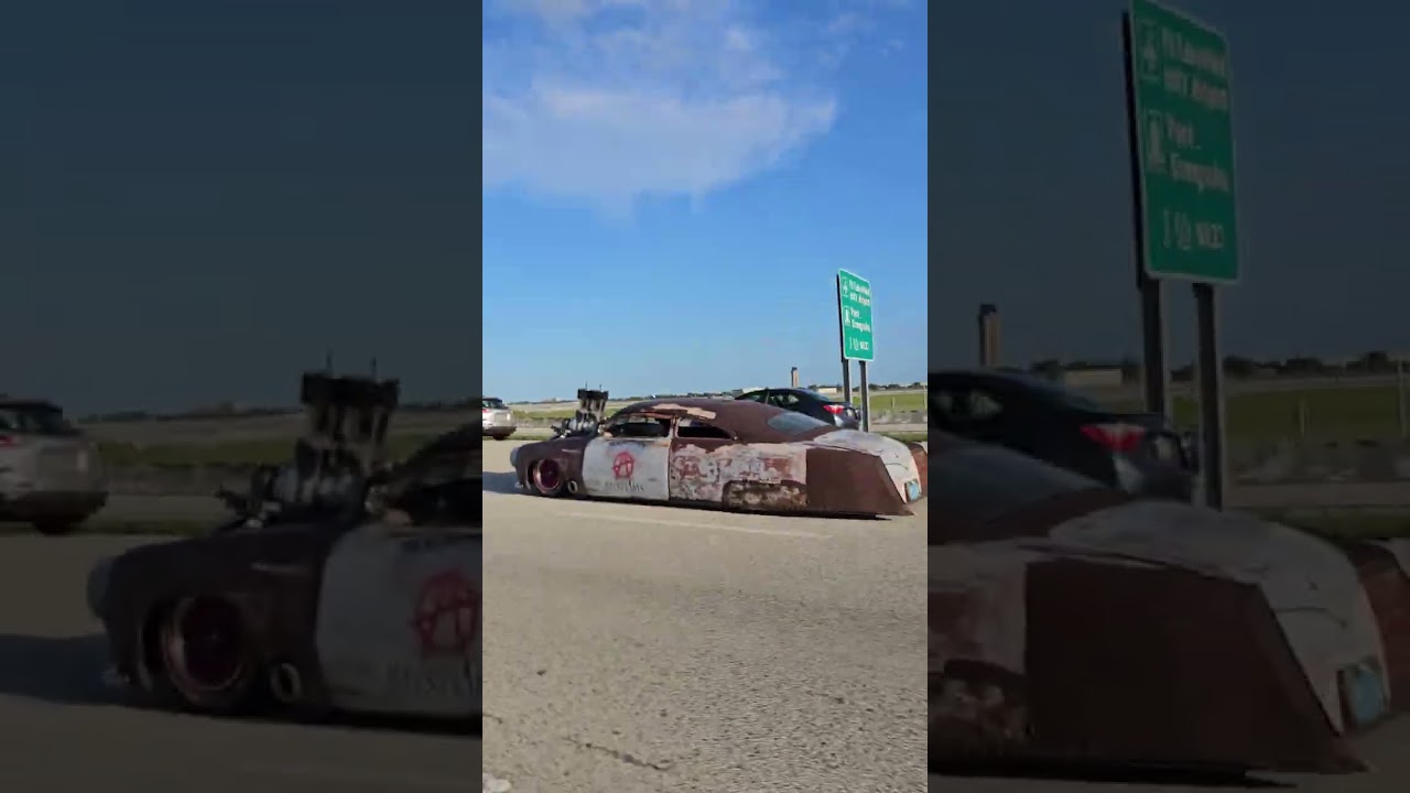 Mad Max in Real Life: Bizarre Post-Apocalyptic Vehicle on Florida Highways today Real Wild Ride