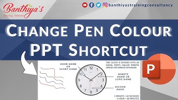 How to Change Pen Colour in PowerPoint Slideshow | PowerPoint Keyboard Shortcuts | Hindi