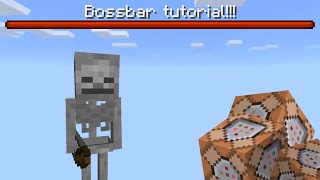 How to create a Custom Bossbar. || Bossbar tutorial 1.21