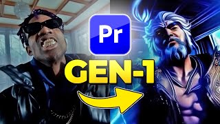 Premiere Pro And GEN-1 AI Tutorial: CGI Effect For Music Video - Runway AI Tutorial