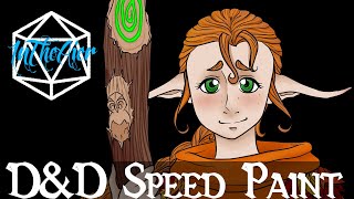 D&D Caelynn Eladrin Druid Speed Painting